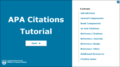APA Tutorial title screen